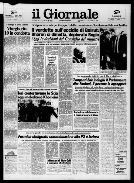 Il giornale : quotidiano del mattino